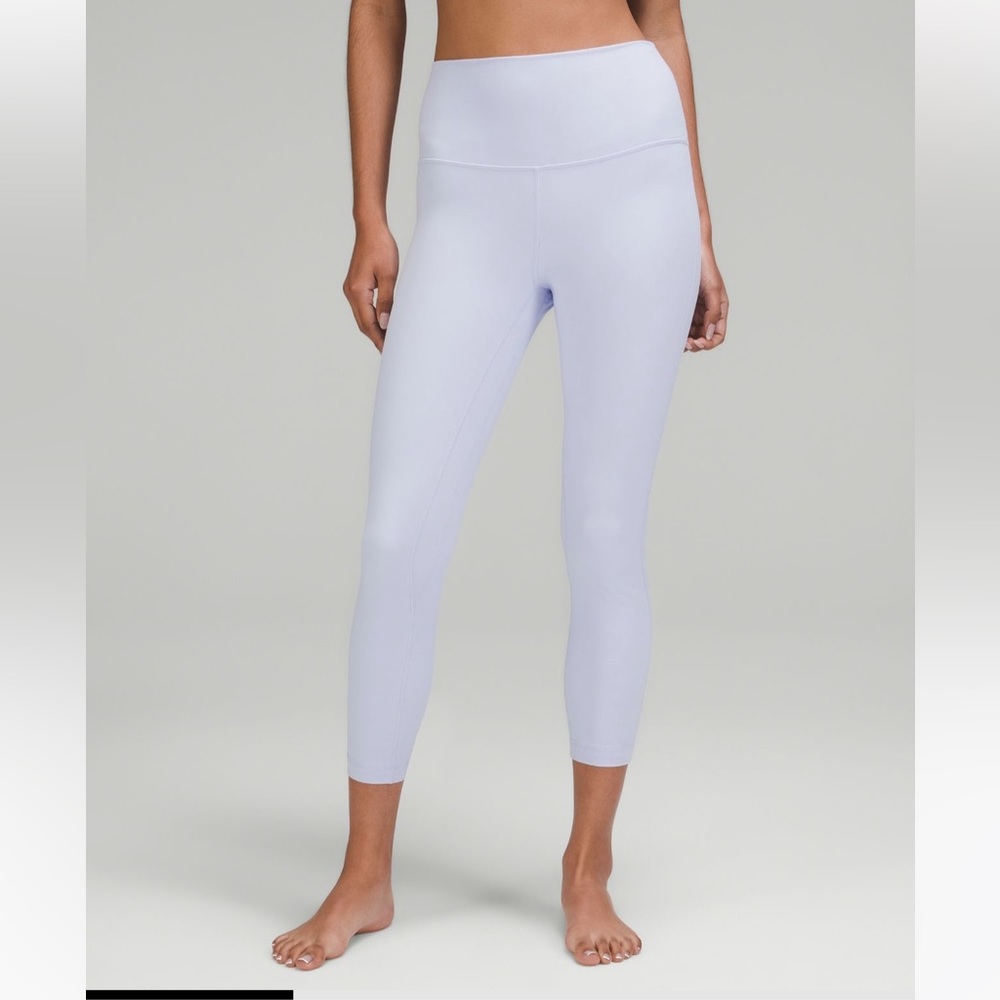 Lululemon align high rise, 23 inch crop in pastel blue NWT